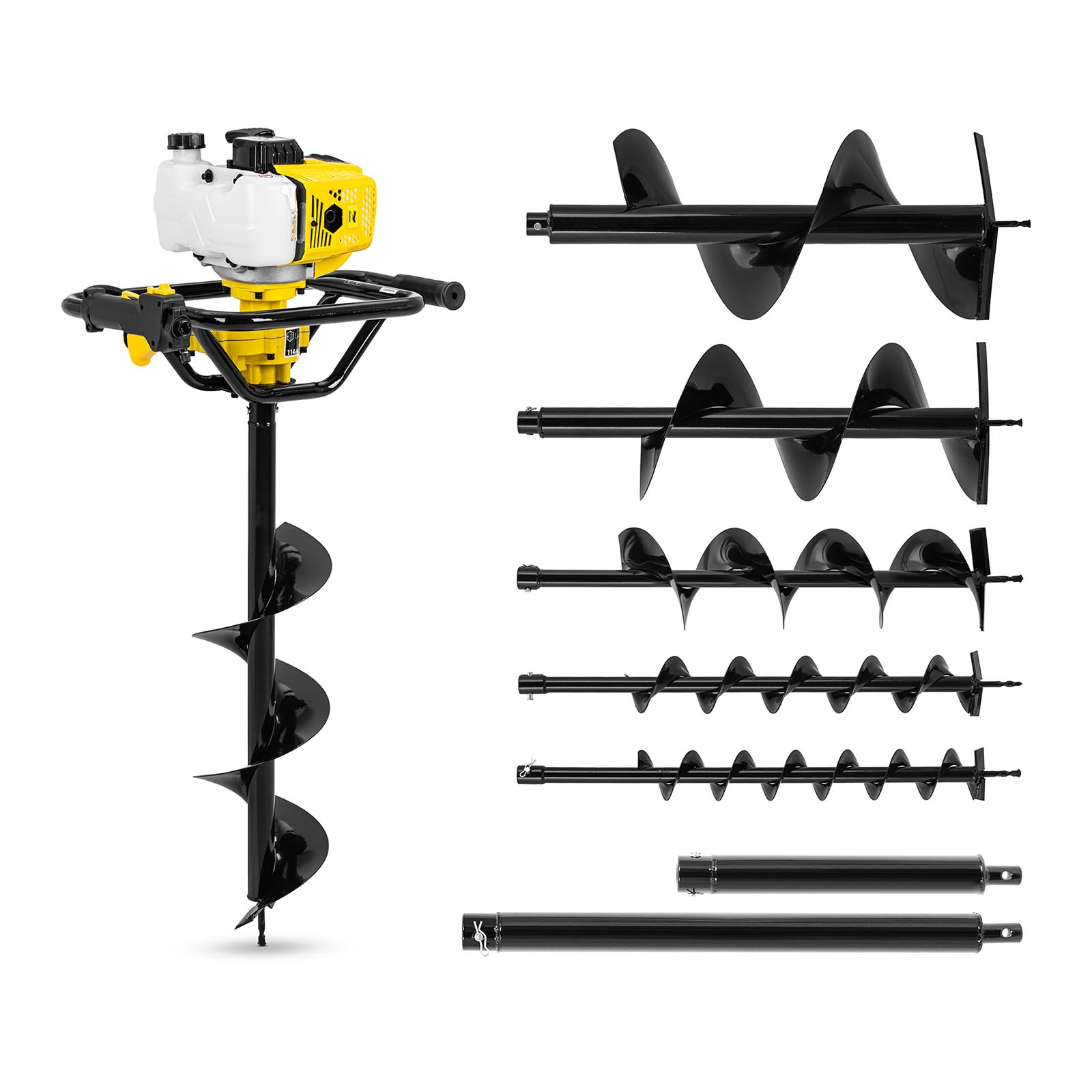 Grondboorset - 2.3 kW - incl. 6 grondboren en 2 verlengstukken
